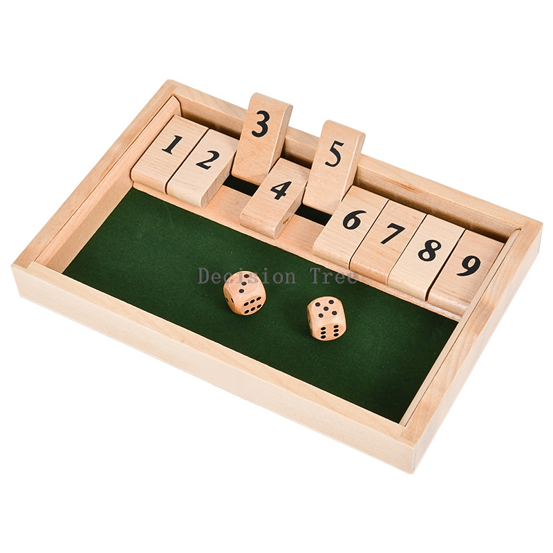 Board Game Fun - 2025 wooden number flip board game