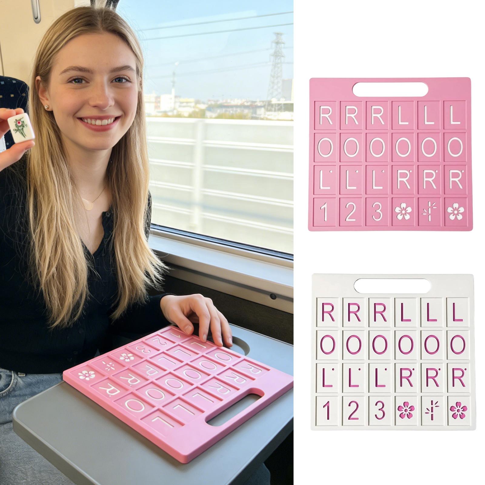 Board Game Solo - Solo Mahjong Board 24 Slots Portable