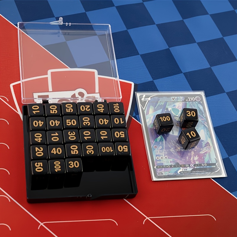 Game Token Counter - 10pcs PTCG Counters Token Dice, Acrylic
