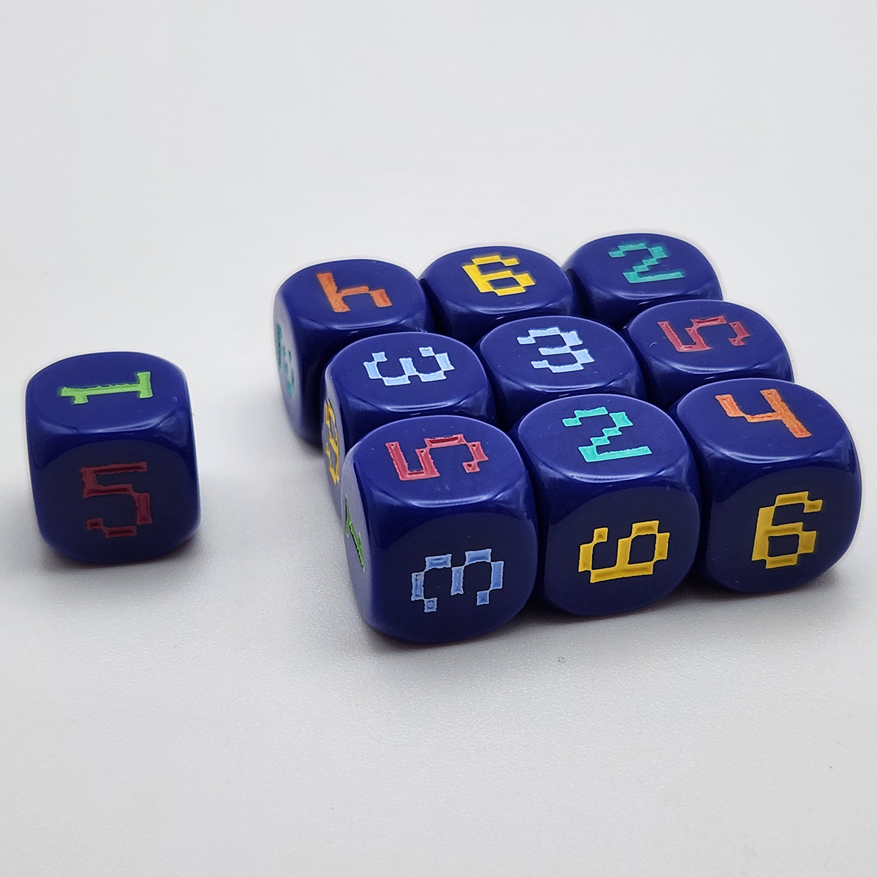 10pcs 14mm 6-Sided Rounded 6-C - Game Token Counter recension och pris