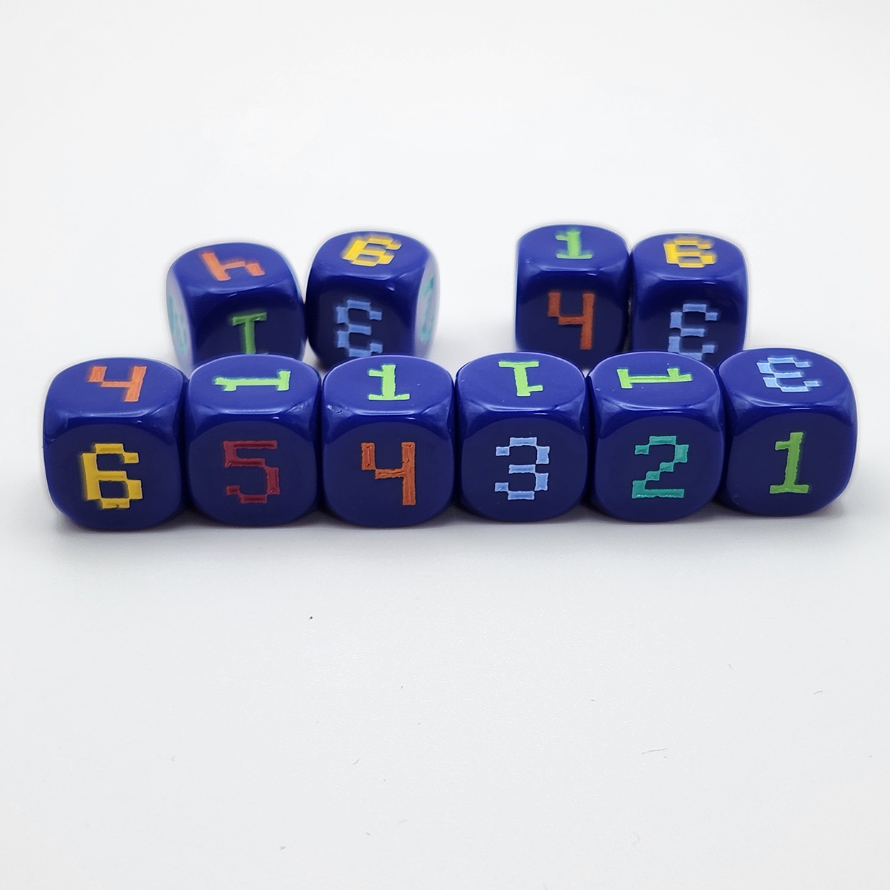 10pcs 14mm 6-Sided Rounded 6-C - Game Token Counter recension och pris