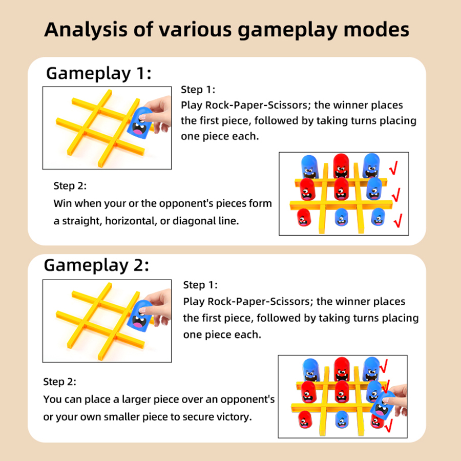 KNYYSECQ Tic Tac Toe Game Crea - Board Game Strategi recension och pris
