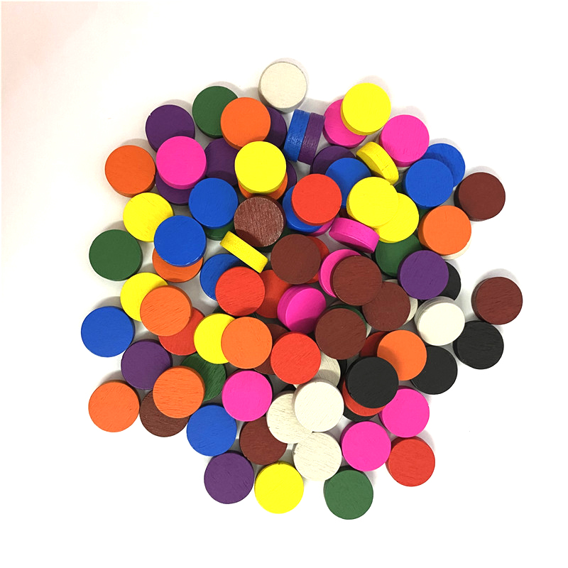 50pieces 15*5MM 11 Colors Wood - Game Token Counter recension och pris