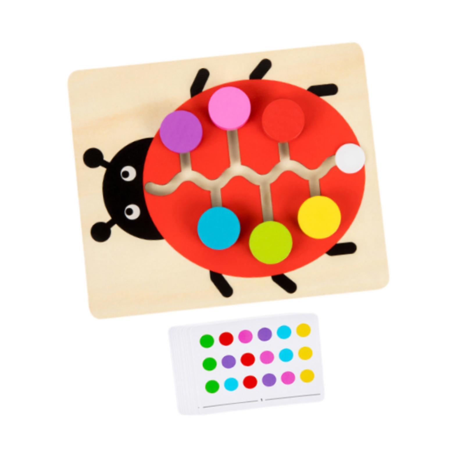 Wood Color Matching Slide Puzz - Board Game Strategi recension och pris
