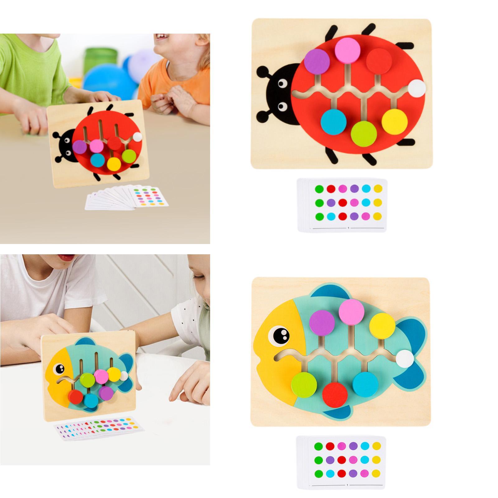 Wood Color Matching Slide Puzz - Board Game Strategi recension och pris