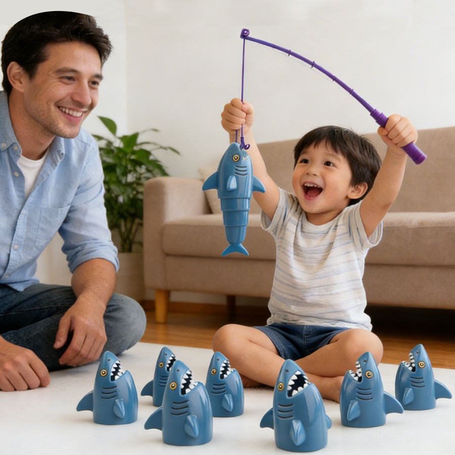 Popular Shark Style Fishing Bo - Board Game Fun recension och pris