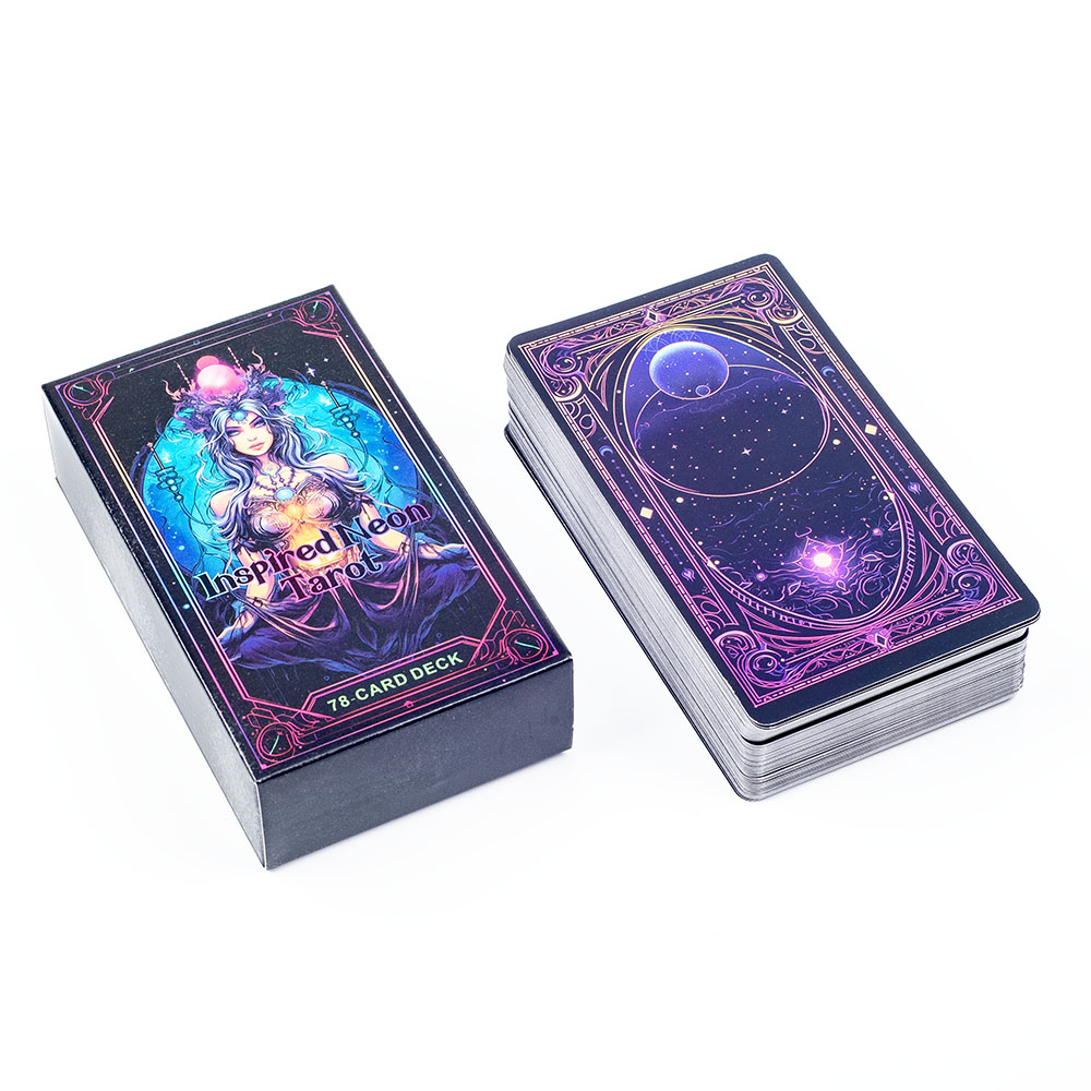 Inspired Neon Tarot Deck 78 Ca - Board Game Quest recension och pris