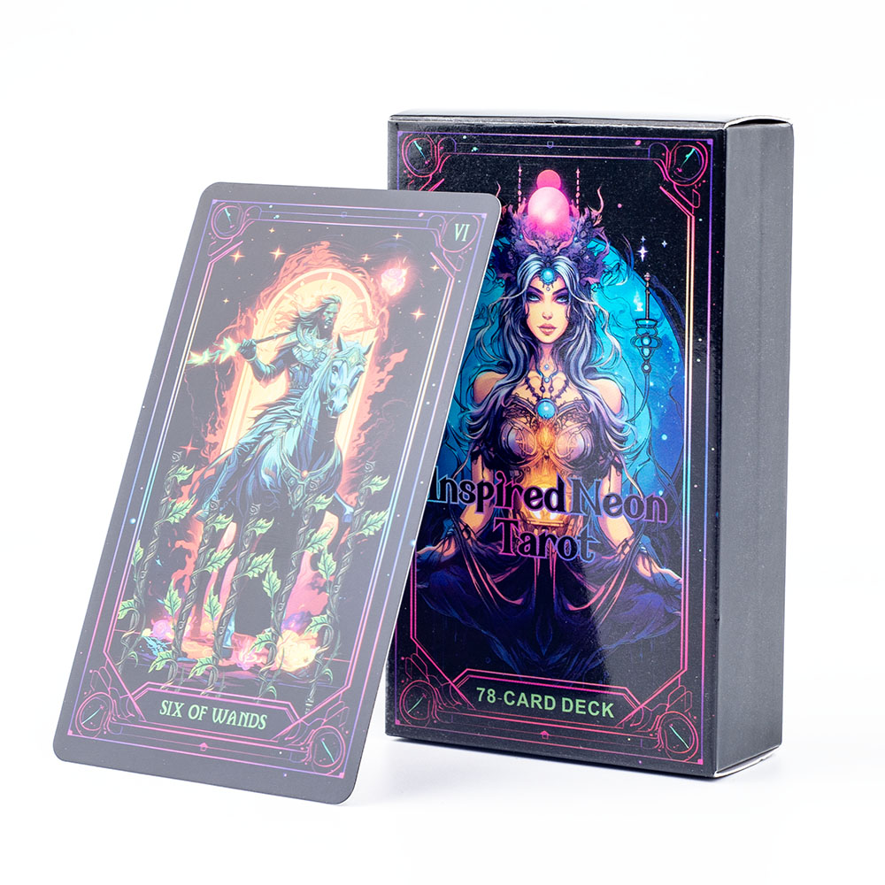 Inspired Neon Tarot Deck 78 Ca - Board Game Quest recension och pris