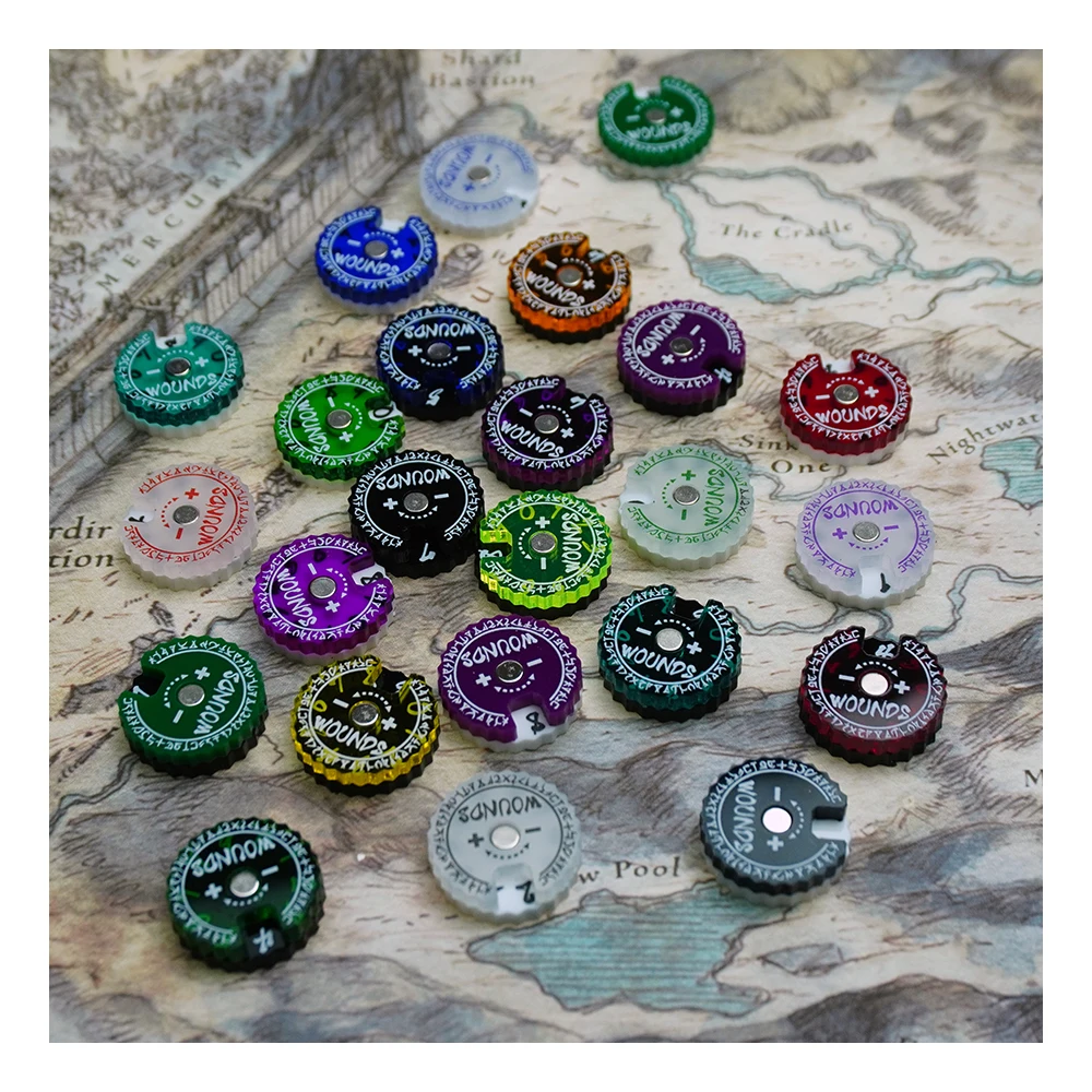 20mm Wounds Tracker 1set/ONE s - Game Token Counter recension och pris